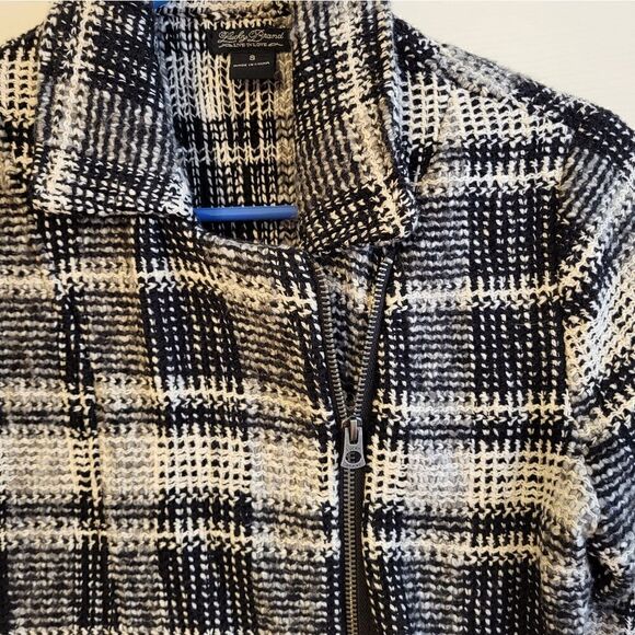 Lucky Brand black/white full zip-up collard jacket - Picture 3 of 9